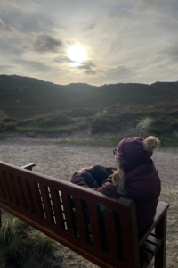 Claudia Sontheimer aus Sylt mit Blick auf die Dühne